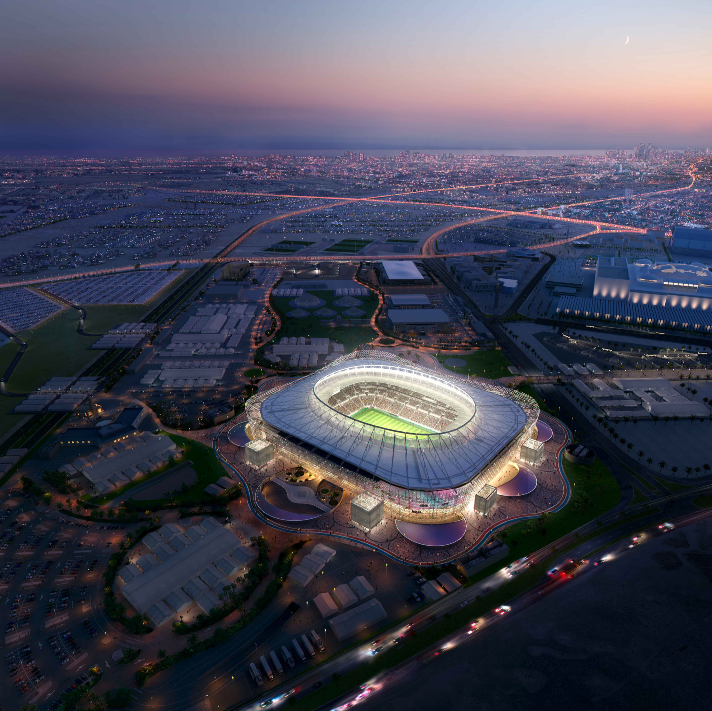 Qatar Stadion / Commercial bank of qatar is situated 730 metres